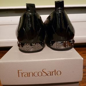 Franco Sarto Black Patent Leather Sadie Loafer